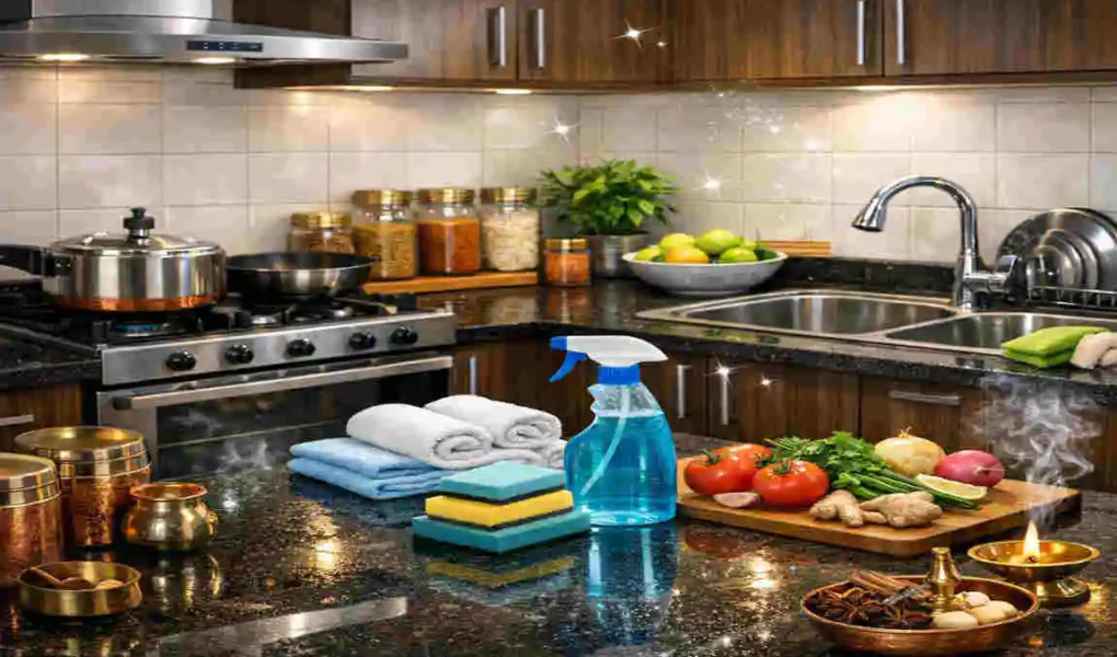 how to make deep clean indian kitchen
