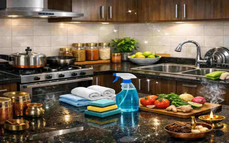 how to make deep clean indian kitchen