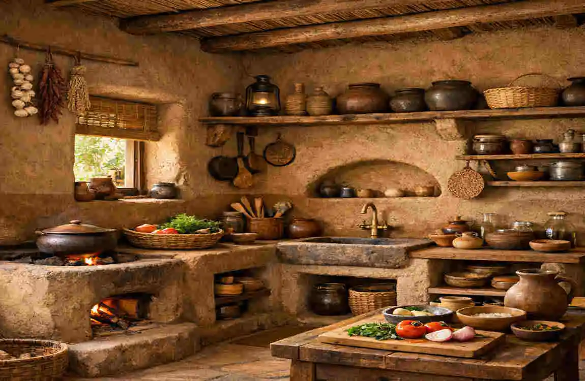 mud home kitchen ideas