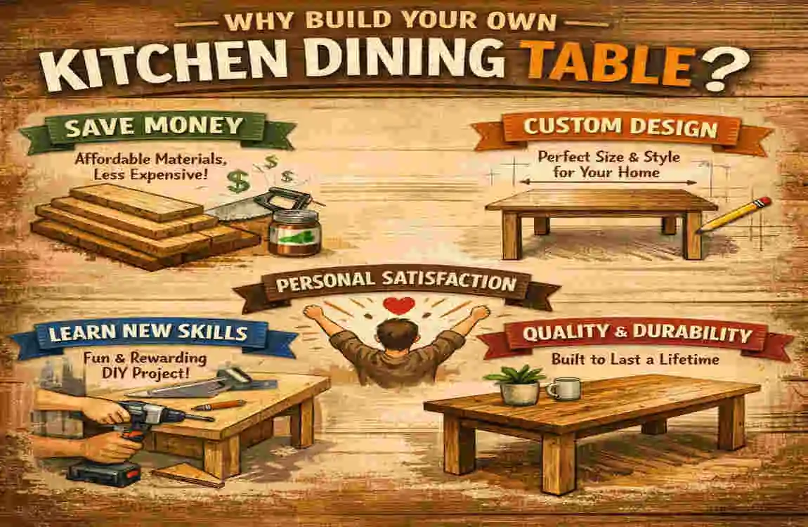 how to make kitchen dining table 