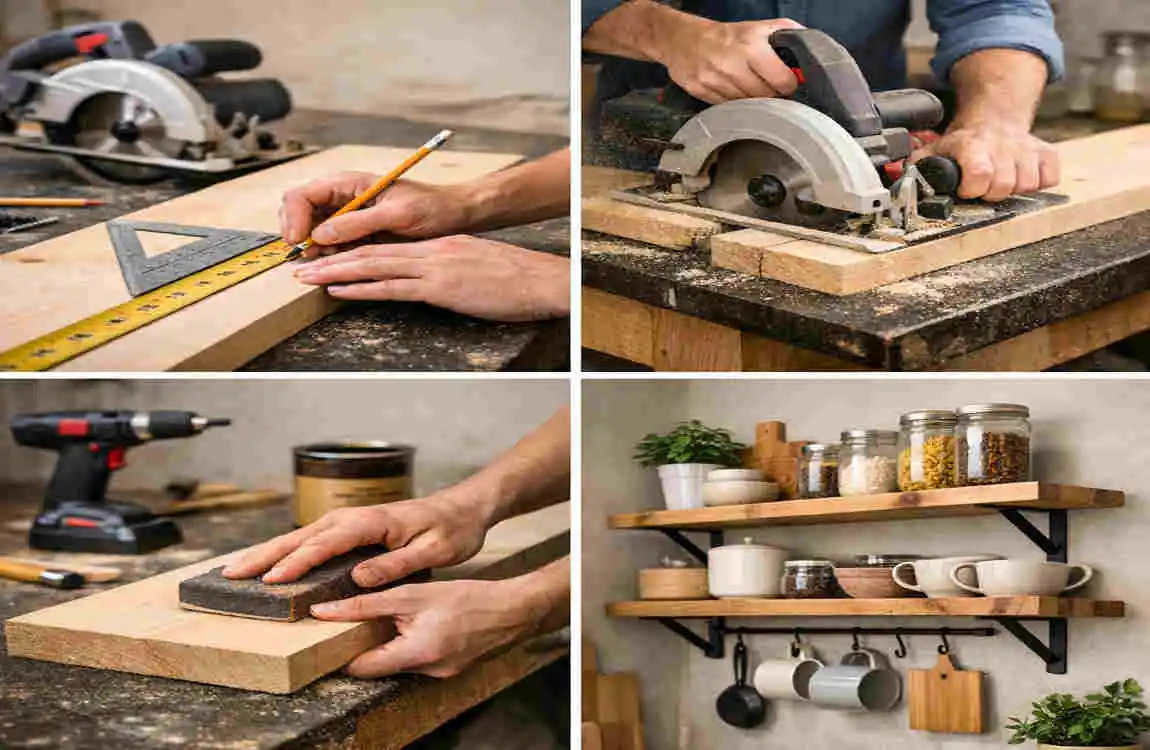 How to Make Kitchen Shelves at Home:
