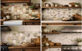 Country Kitchen Style Tiles: