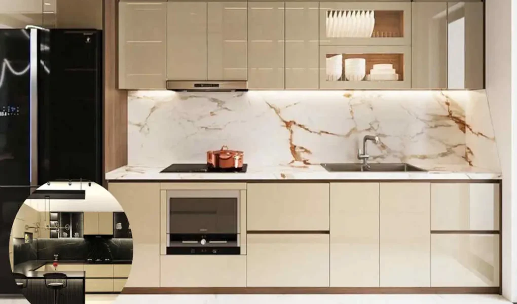 high cost semi modular kitchen design