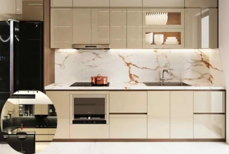 high cost semi modular kitchen design