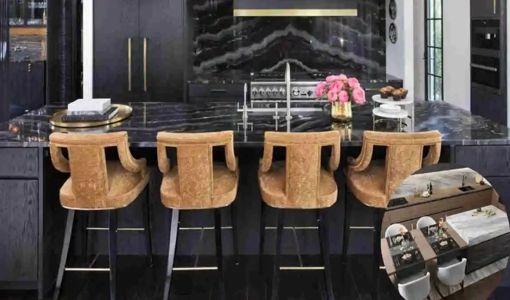 marble kitchen countertops at chair style