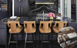 marble kitchen countertops at chair style