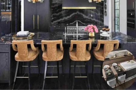 marble kitchen countertops at chair style