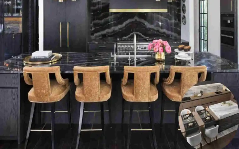 marble kitchen countertops at chair style