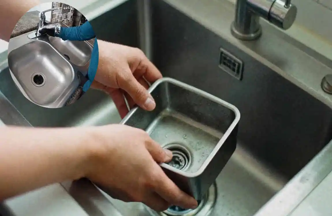 remove old kitchen sink and install machine sink