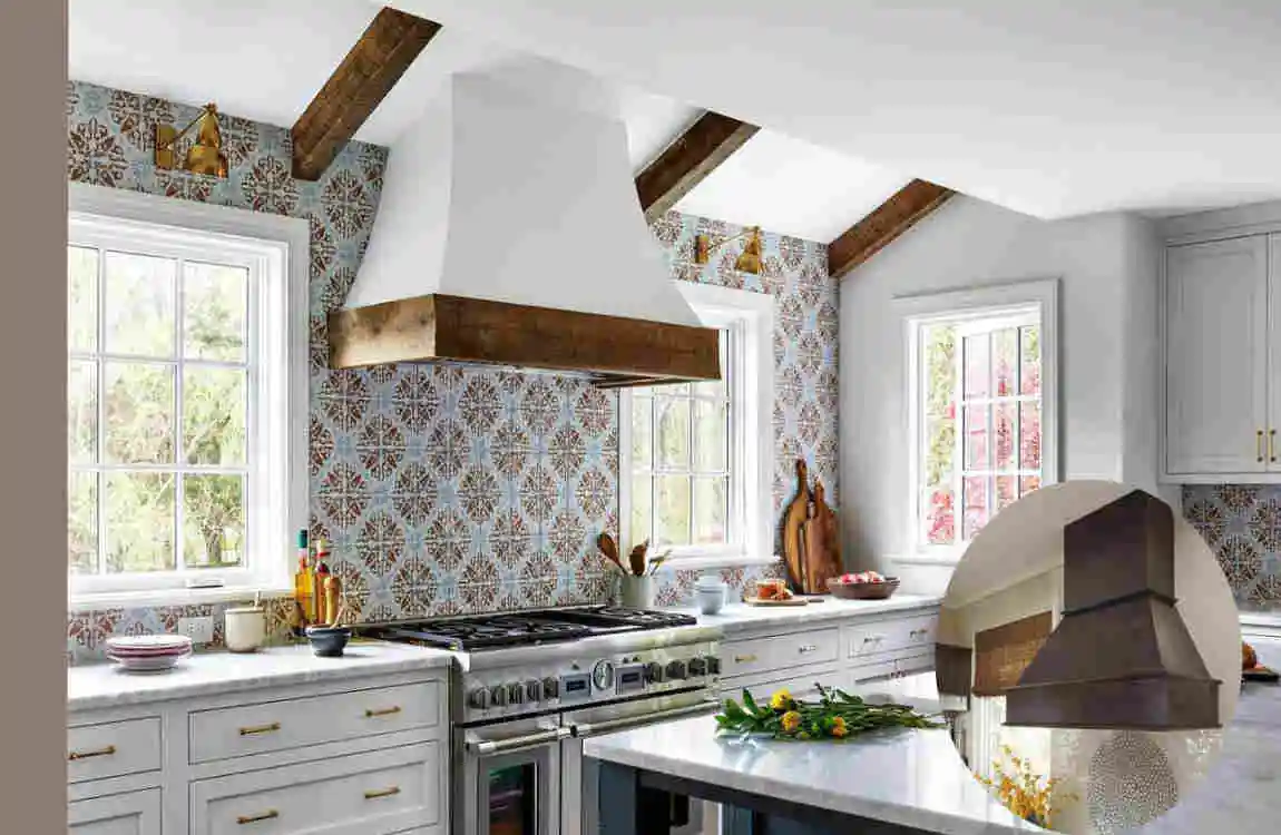 kitchen hood design wood