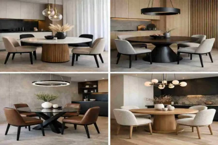 round kitchen dining table