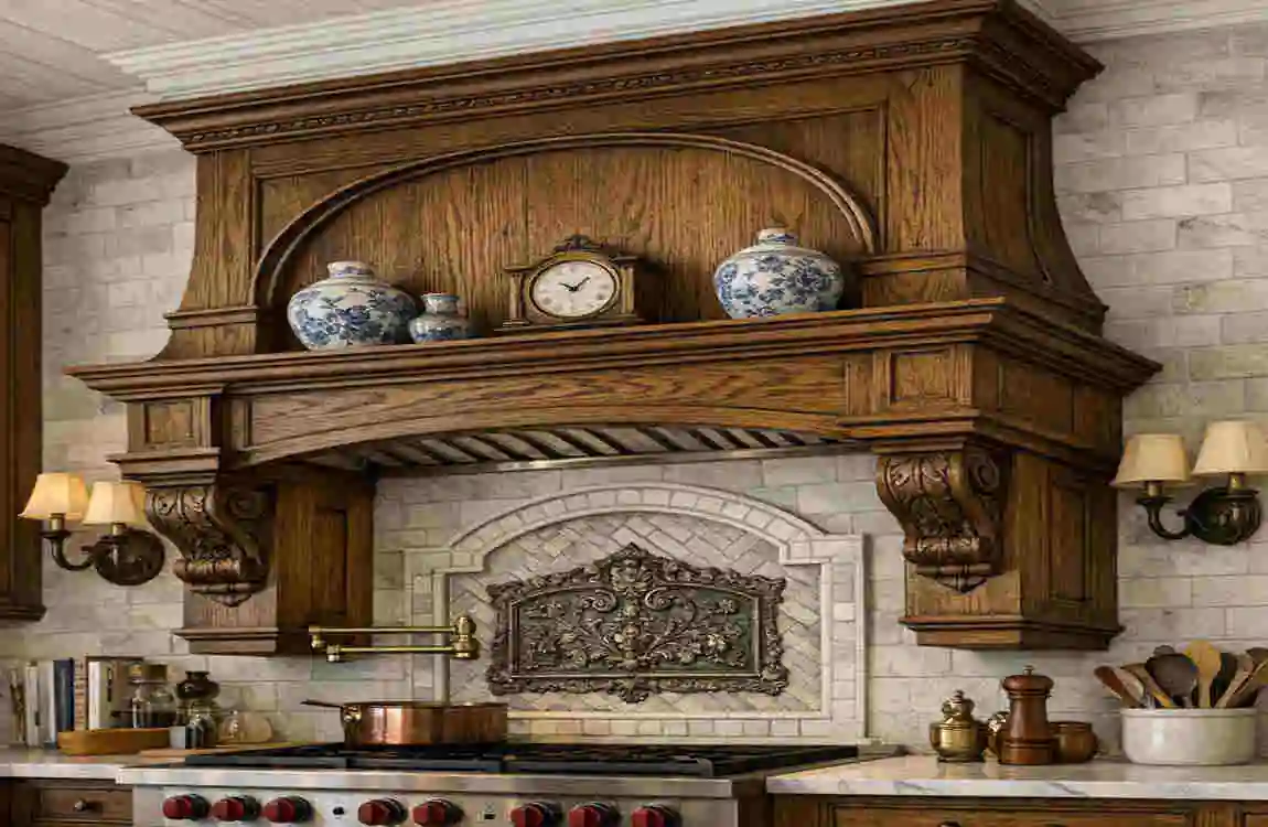kitchen hood design wood london