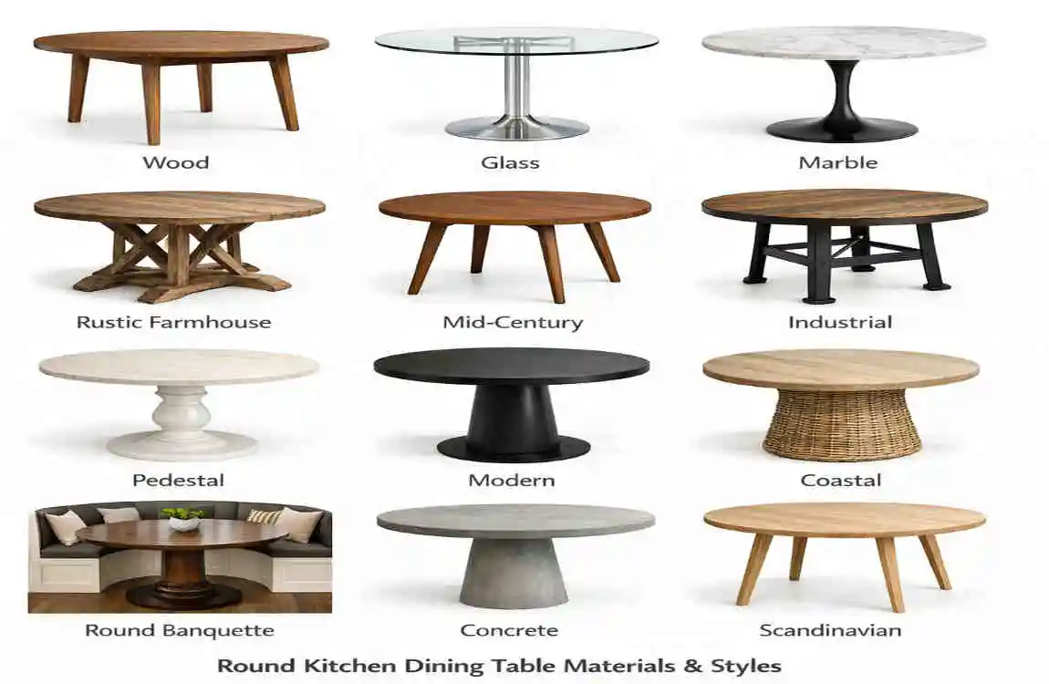 round kitchen dining table