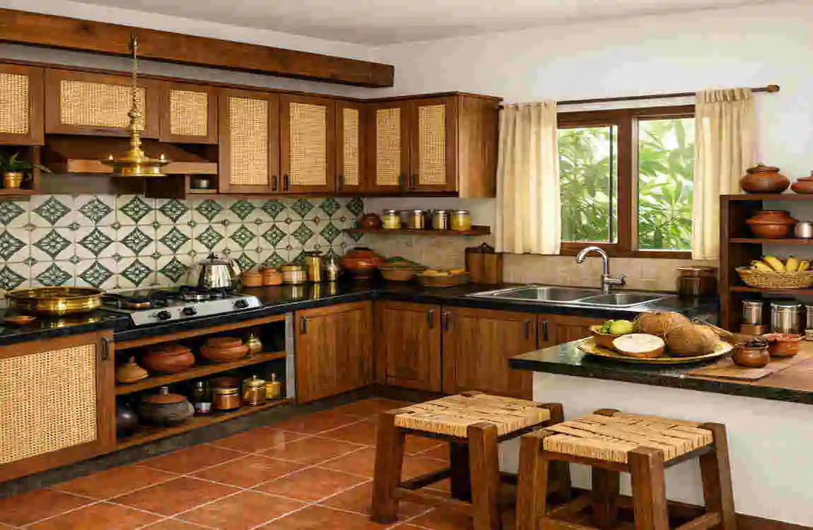 kerala traditional kitchen design