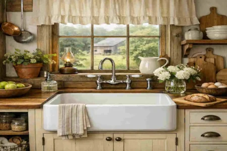old style farmhouse kitchen sink