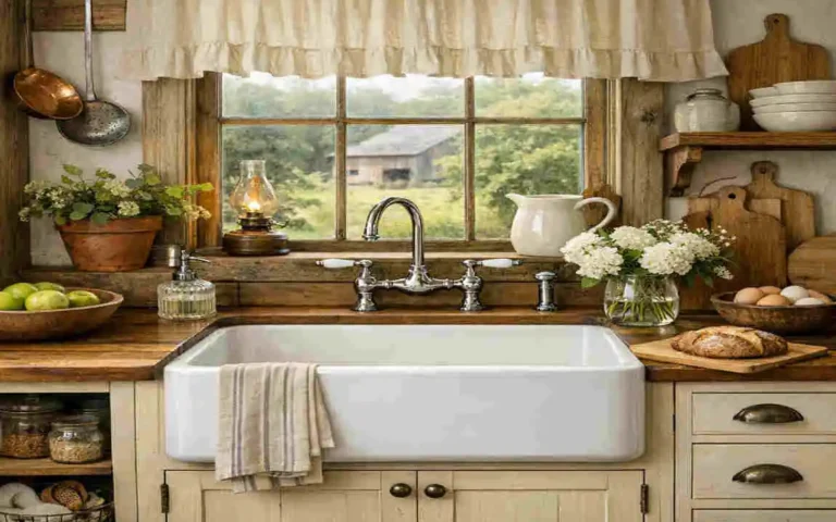 old style farmhouse kitchen sink