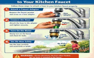how to connect a water hose to a kitchen faucet