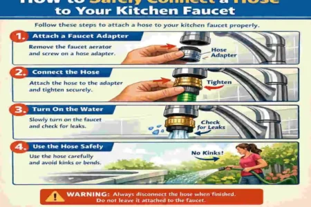 how to connect a water hose to a kitchen faucet