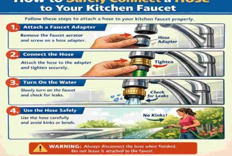 how to connect a water hose to a kitchen faucet