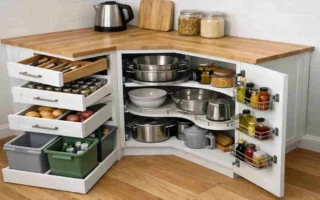 corner kitchen stand alone cabinet