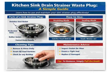 kitchen sink drain strainer waste plug for house