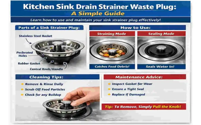 kitchen sink drain strainer waste plug for house