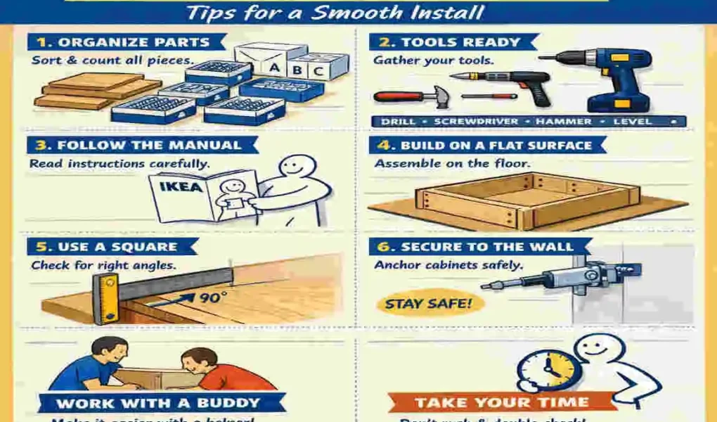 how to assemble ikea kitchen cabinets
