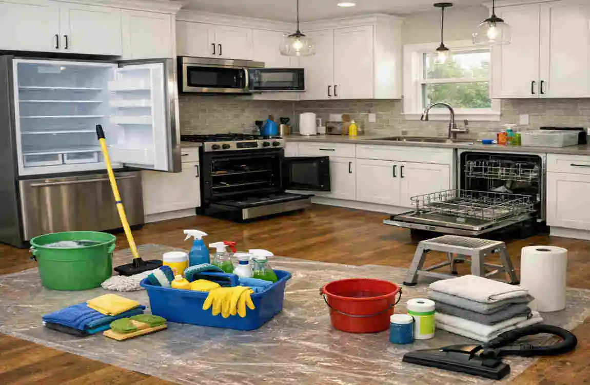 how to make deep clean indian kitchen