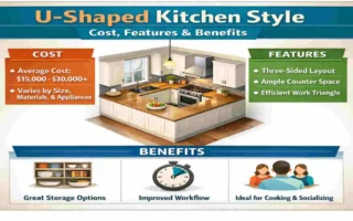 u shape modular kitchen style in cost