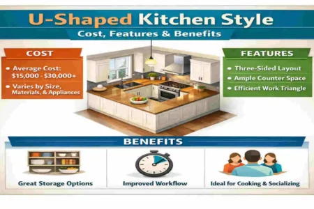 u shape modular kitchen style in cost