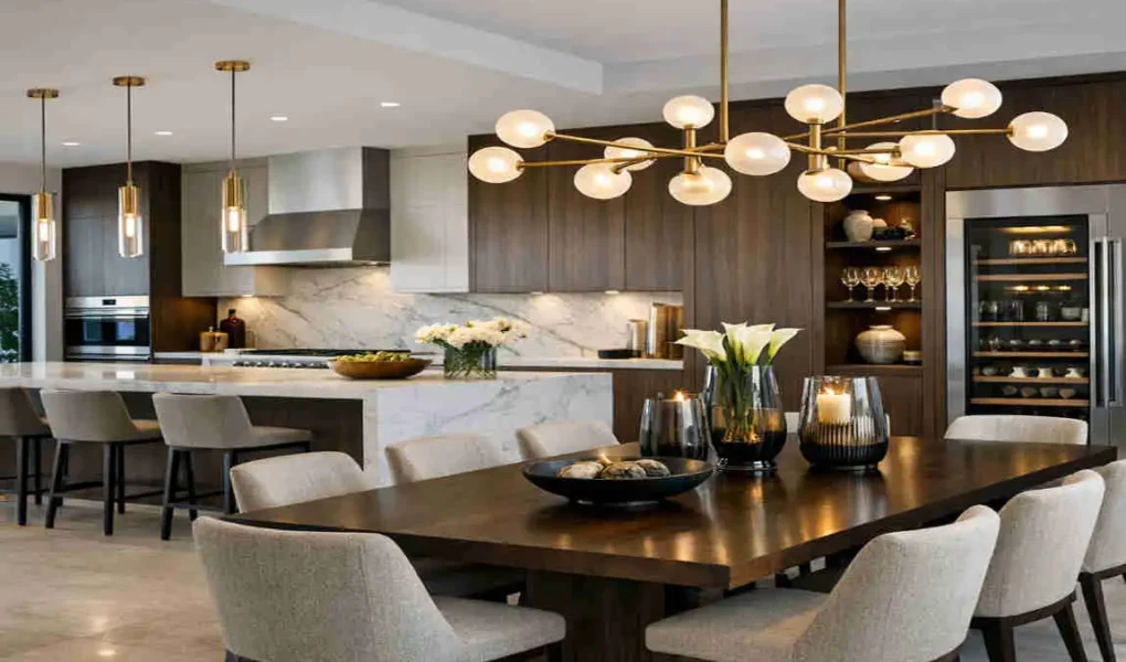 kitchen and dining room design for luxury spaces