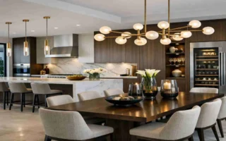 kitchen and dining room design for luxury spaces