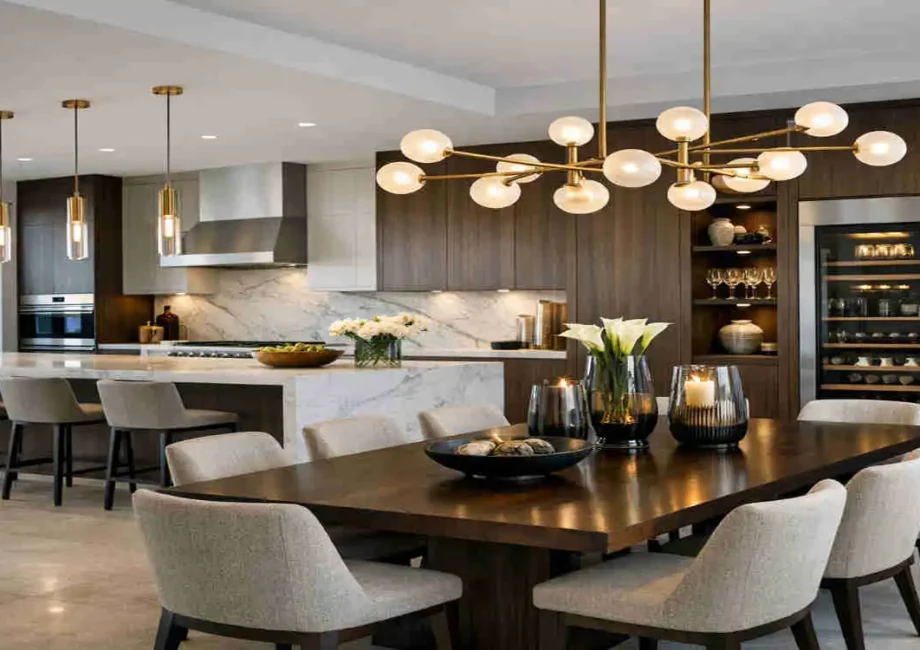 kitchen and dining room design for luxury spaces
