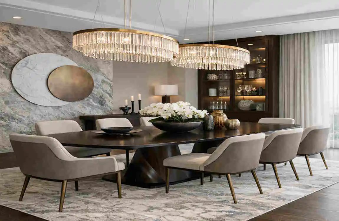 kitchen and dining room design for luxury spaces