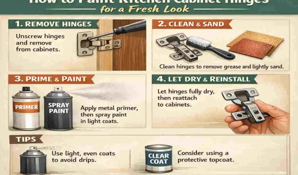 can you paint hinges on kitchen cabinets