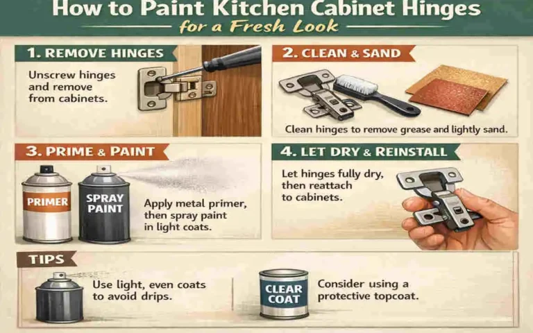 can you paint hinges on kitchen cabinets