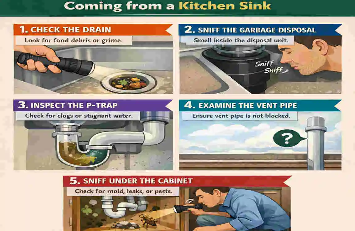 why does my kitchen sink smell