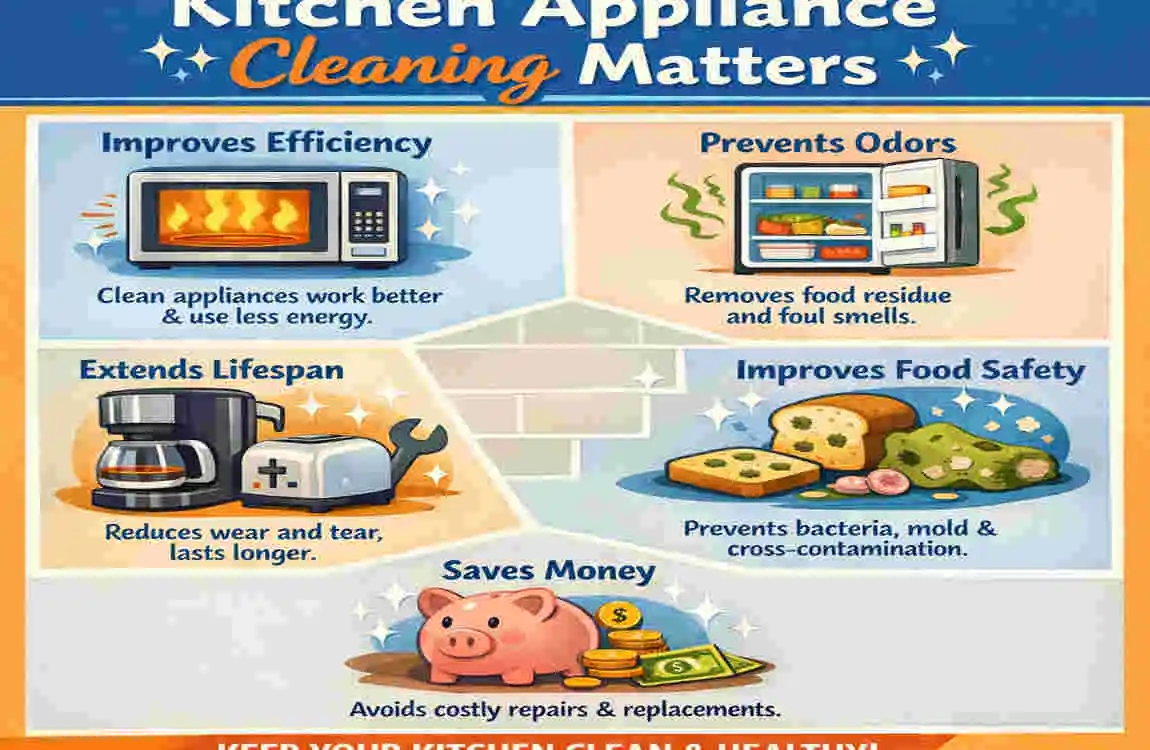 how to clean kitchen appliances