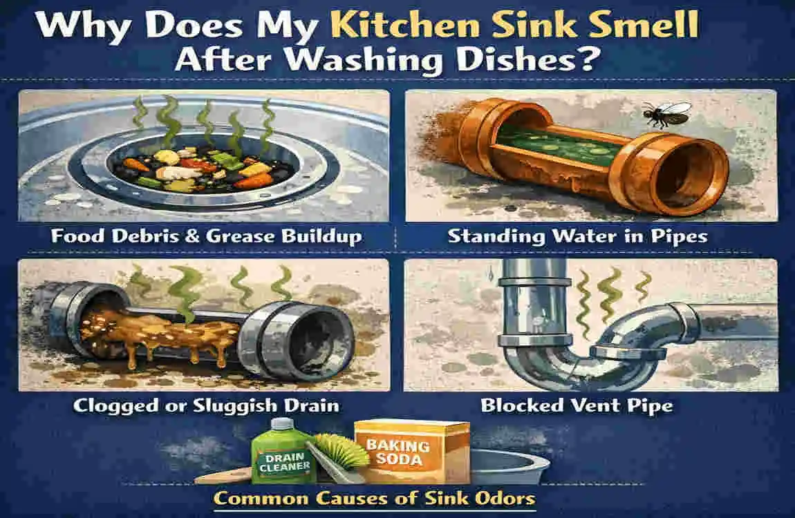 why does my kitchen sink smell