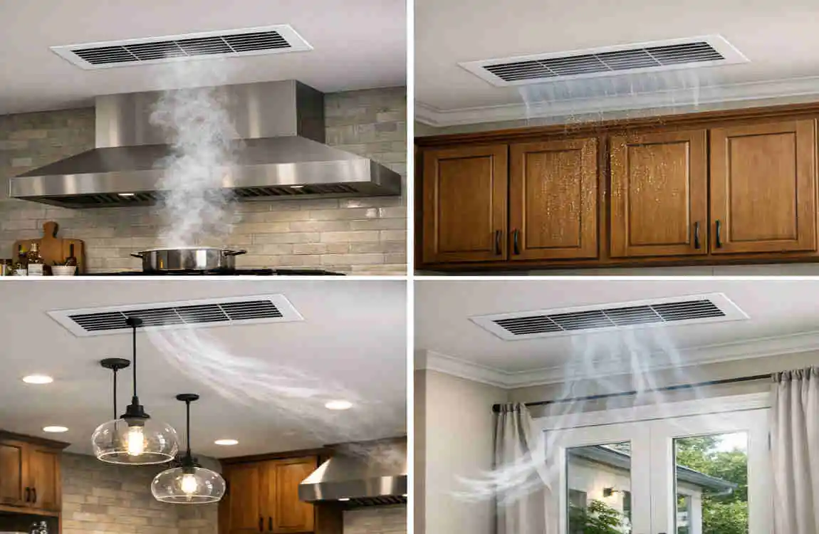 where to put ac vents in kitchen