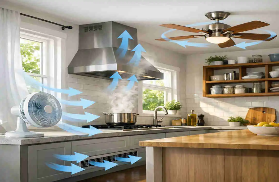 where to put ac vents in kitchen