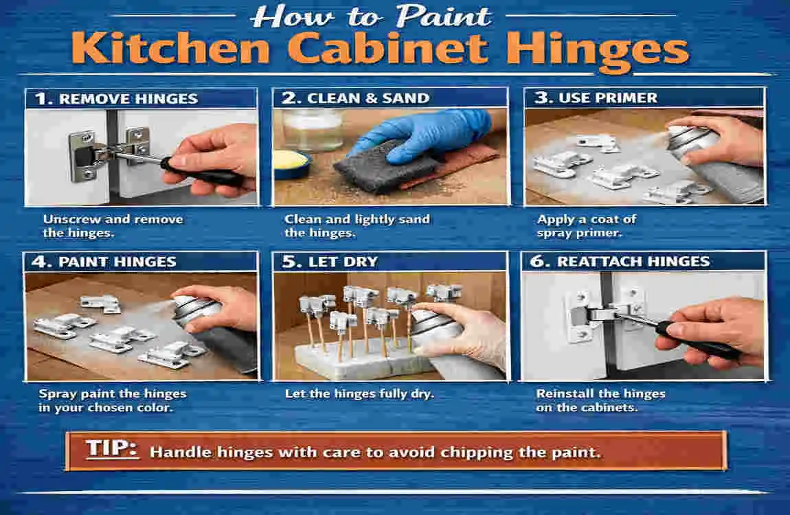 can you paint hinges on kitchen cabinets